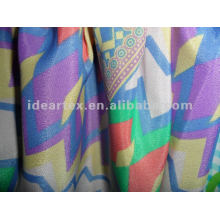 Polyester Printed Satin Fabric for Lady Dress